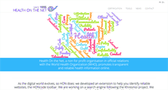 Desktop Screenshot of healthonnet.org